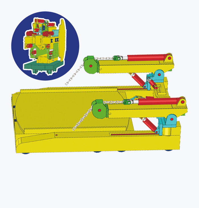 TYH型液壓支架調(diào)移裝置--運(yùn)輸轉(zhuǎn)向平臺(tái)（折疊式）